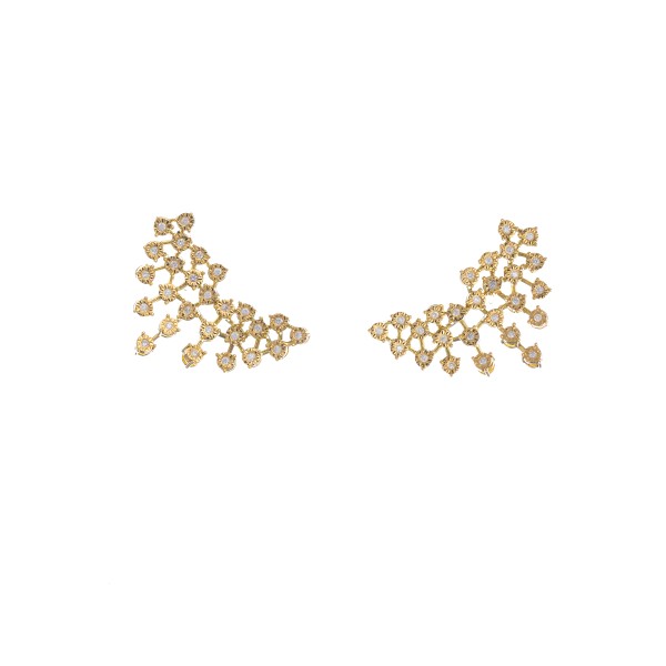 Brinco Asas de Diamantes em Ouro Amarelo 18k 750