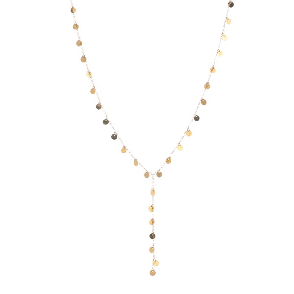 Colar Gravata e Moedas Ouro Amarelo 18k 750